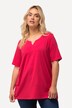 T-shirt, A'linje, tunikaudskæring, korte ærmer