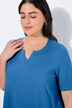 Camiseta, forma en A, cuello de túnica, media manga