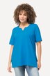 T-shirt manches courtes et col tunisien, coupe évasée