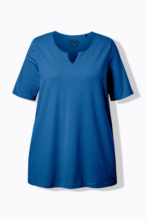 T-Shirt, A-Linie, Tunika-Ausschnitt, Halbarm