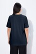 T-shirt, A-form, rund halsudskæring, korte ærmer