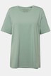 T-shirt en coton bio. Col rond et manches courtes. Coupe évasée