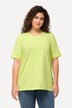 T-shirt en coton bio. Col rond et manches courtes. Coupe évasée