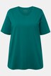 T-shirt en coton bio. Col rond et manches courtes. Coupe évasée