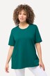 T-shirt en coton bio. Col rond et manches courtes. Coupe évasée