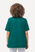 T-shirt en coton bio. Col rond et manches courtes. Coupe évasée