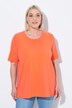 T-shirt en coton bio. Col rond et manches courtes. Coupe évasée