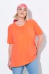 T-shirt en coton bio. Col rond et manches courtes. Coupe évasée