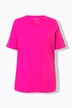 T-shirt en coton bio. Col rond et manches courtes. Coupe évasée