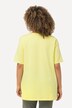 T-shirt en coton bio. Col rond et manches courtes. Coupe évasée