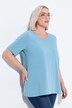 T-shirt, A-form, rund halsudskæring, korte ærmer