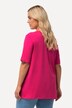 T-shirt en coton bio. Col rond et manches courtes. Coupe évasée