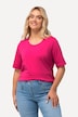 T-shirt en coton bio. Col rond et manches courtes. Coupe évasée