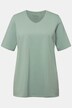T-shirt, A-form, V-udskæring, korte ærmer