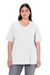 Tričko, A střih, výstřih do V, krátké rukávy