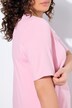 Camiseta, línea A, cuello de pico, media manga