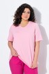 Camiseta, línea A, cuello de pico, media manga