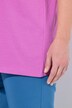 T-shirt, A-form, V-udskæring, korte ærmer
