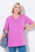 T-shirt, A-form, V-udskæring, korte ærmer