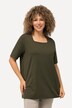 T-shirt, A-form, firkantet udskæring, korte ærmer