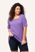 T-shirt, A-lijn, carré-halslijn, korte mouwen