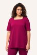 T-Shirt, A-Linie, Carré-Ausschnitt, Halbarm