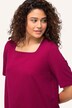 T-Shirt, A-Linie, Carré-Ausschnitt, Halbarm