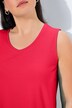 Top, línea A, cuello de pico, sin mangas