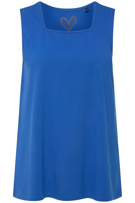 Basic top, A střih, hranatý výstřih, bez rukávů