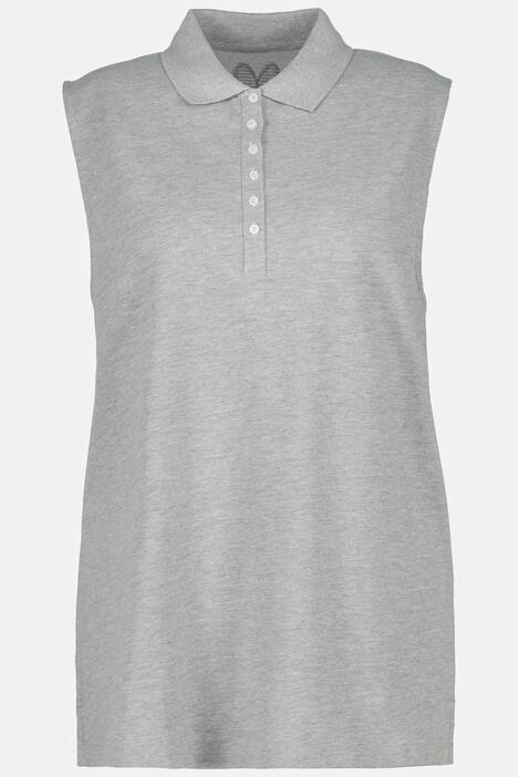 Top-polo, Regular, cuello de polo, sin mangas
