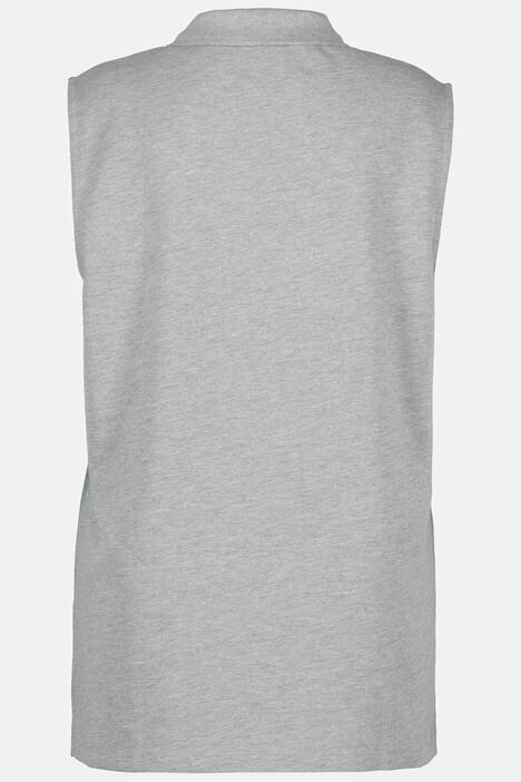 Top-polo, Regular, cuello de polo, sin mangas