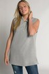 Top-polo, Regular, cuello de polo, sin mangas