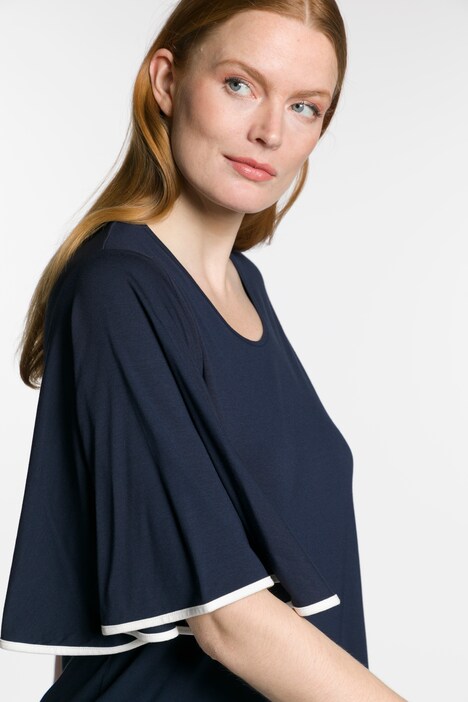 T-shirt, Classic, encolure V, manches courtes chauve-souris