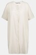 Chemisier en lyocell, pois, oversize, col rond, manches mi-longues