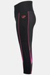 Capri-leggings, sideinnfellinger, lommer, elastisk linning