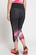 Capri-leggings, sideinnfellinger, lommer, elastisk linning