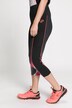 Capri-leggings, sideinnfellinger, lommer, elastisk linning