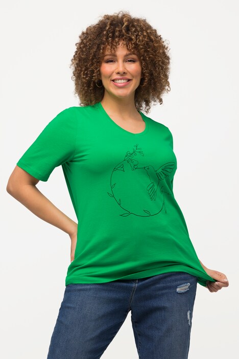 kT-shirt, kolibri, Klassisk, V-hals, halværme