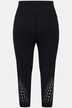 7/8-sportsleggings, hurtigttørrende, cutouts, høj talje