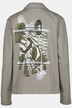 Sweat-Hemdjacke, Rückenmotiv, Hemdkragen, Langarm