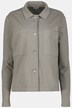 Sweat-Hemdjacke, Rückenmotiv, Hemdkragen, Langarm