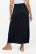 Jupe smockée, silhouette trapèze, taille élastique