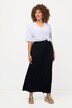 Jupe smockée, silhouette trapèze, taille élastique