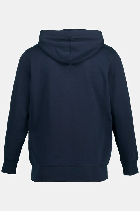 Hoodie-Jacke, Denim, Kapuze, Känguru Tasche