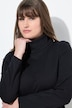 T-shirt en coton bio, manches longues et col roulé - coupe Slim