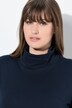 T-shirt en coton bio, manches longues et col roulé - coupe Slim