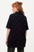 Maglia polo in tradizionale stile Tracht con stambecco, collo polo e mezze maniche