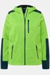 Fleecejacke, Reflektordruck, Kapuze, Daumenloch