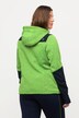 Fleecejacke, Reflektordruck, Kapuze, Daumenloch