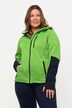 Fleecejacke, Reflektordruck, Kapuze, Daumenloch